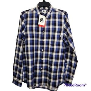 NEW Paul Smith Men's Tailored Fit Cotton Lenin Button Down Size Small